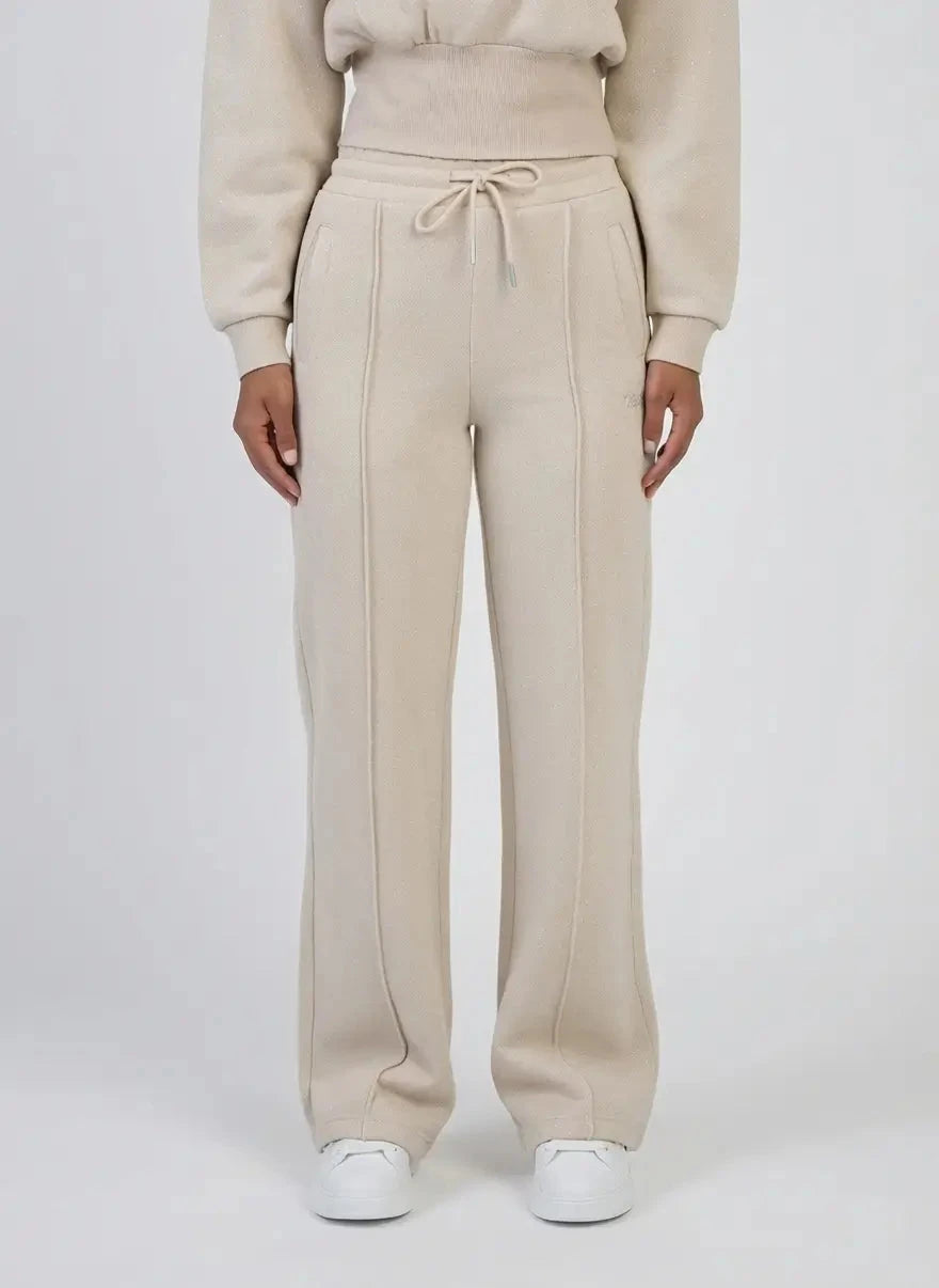 Sissy Boy Fables Glitter Fleece Wide Leg Stone Sweatpants - Subwear