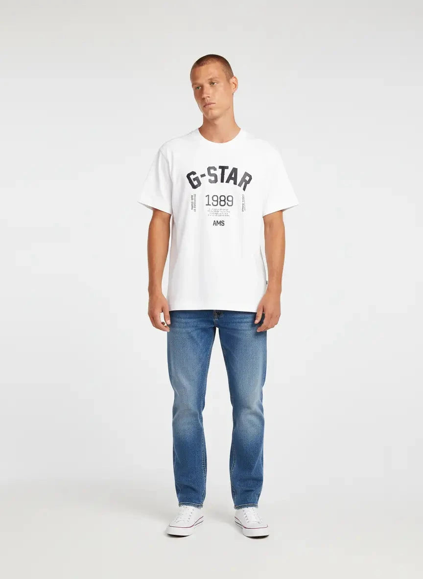 G-Star RAW 89 Back Loose White T-Shirt - Subwear