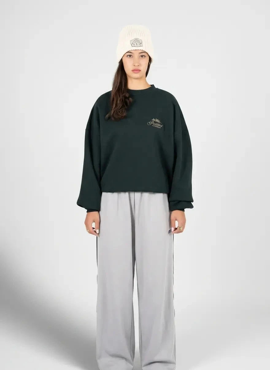 Prohibited Leaf Green Crew Neck Sweatshirt - Subwear