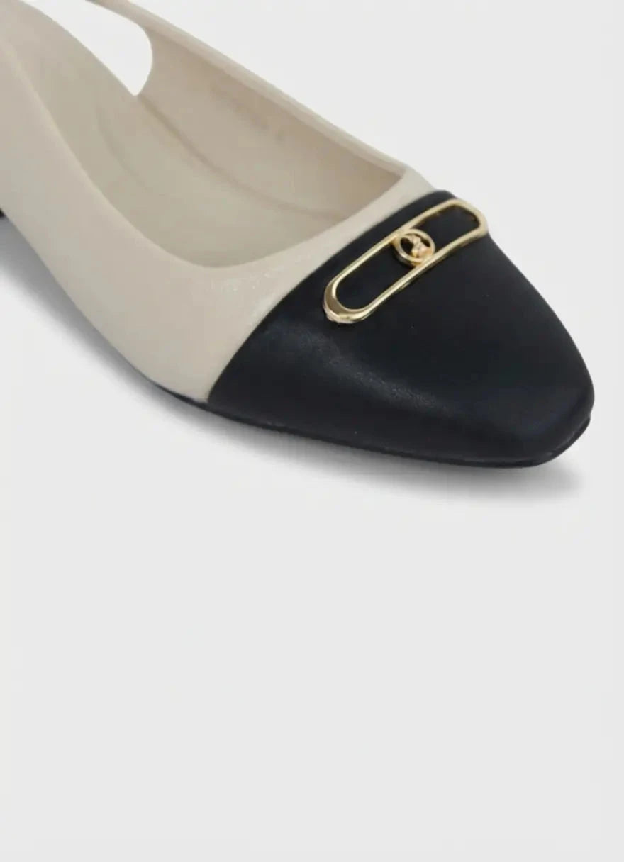 Polo Toe Cap OffWhite Slingback - Subwear