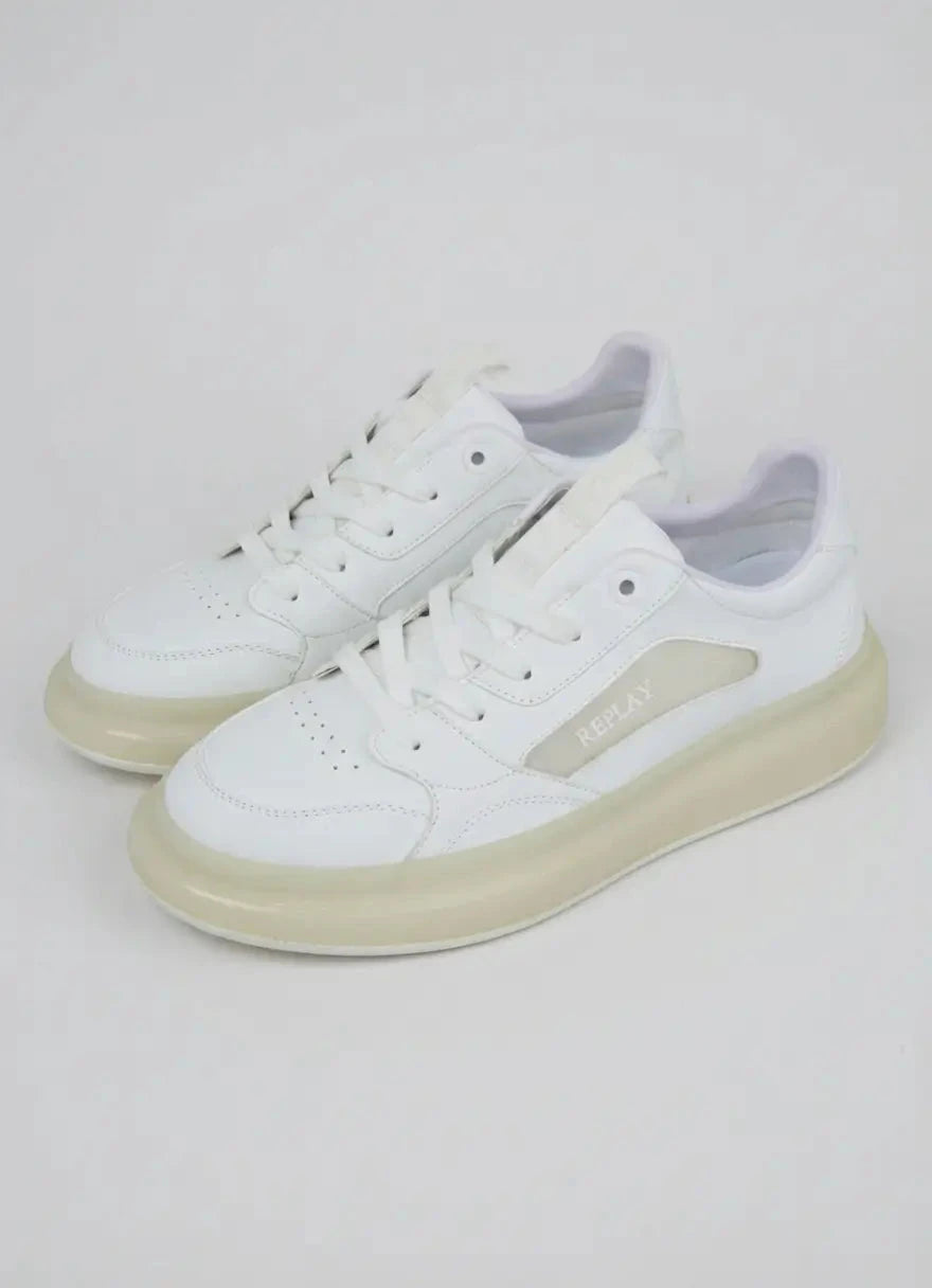 Replay Glax Clear White Sneakers - Subwear