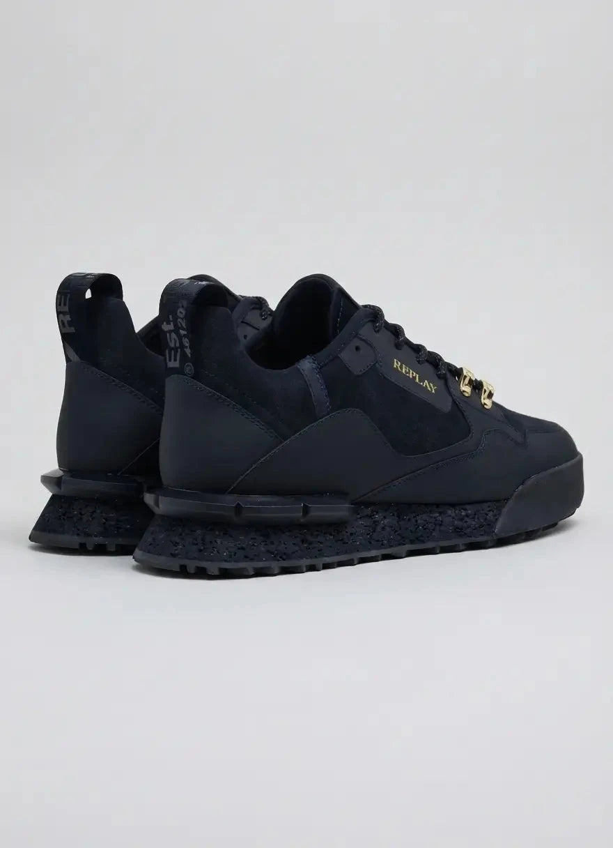 Replay Field Speed Suede Sa Navy Sneakers - Subwear