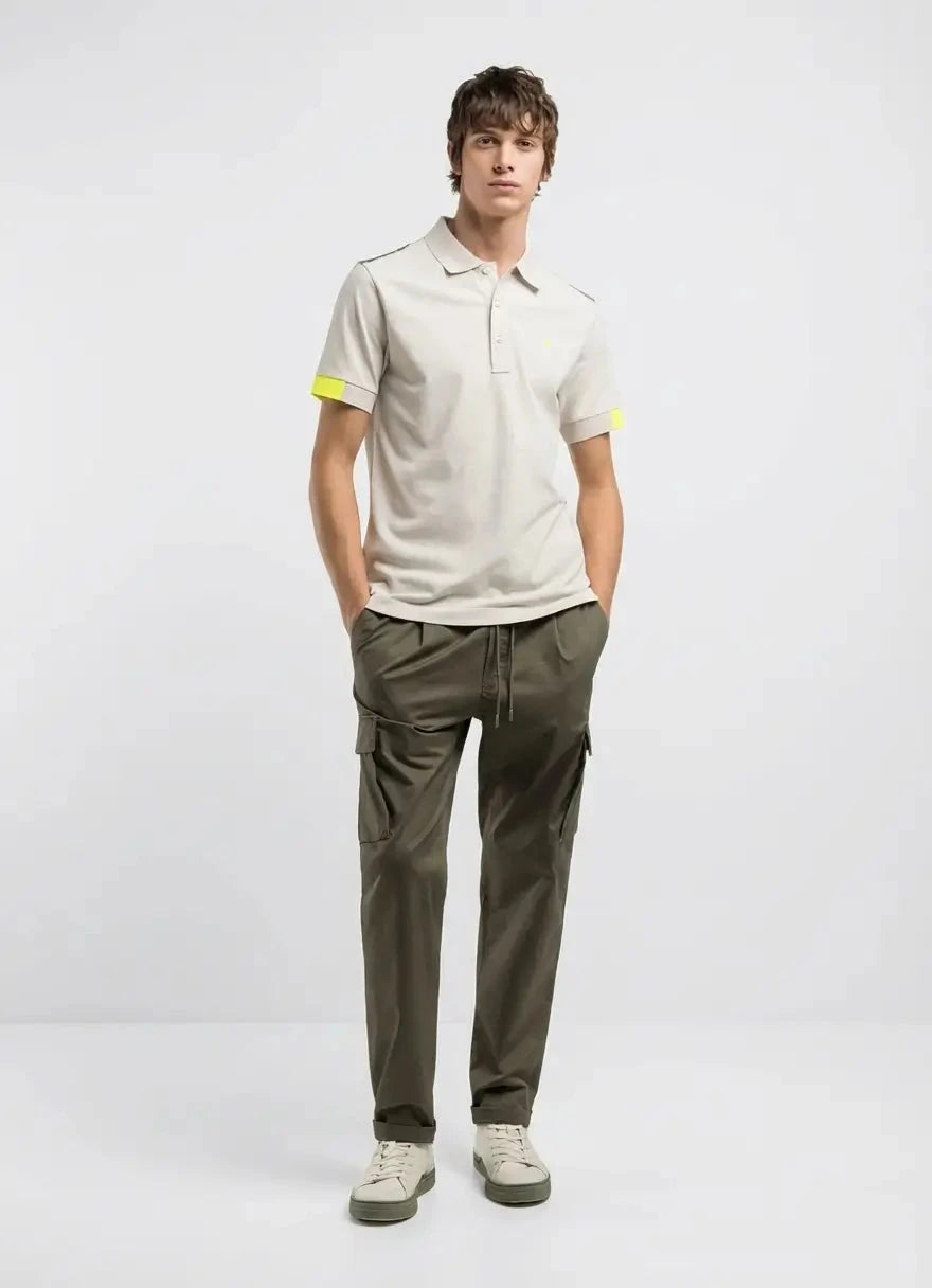 Replay Regular Inserts Alabaster Polo Shirt - Subwear