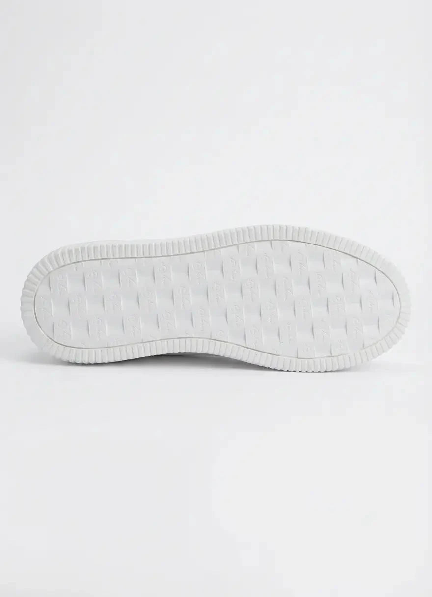 Calvin Klein Chunky Cup Sole Ru Leather White Sneaker - Subwear
