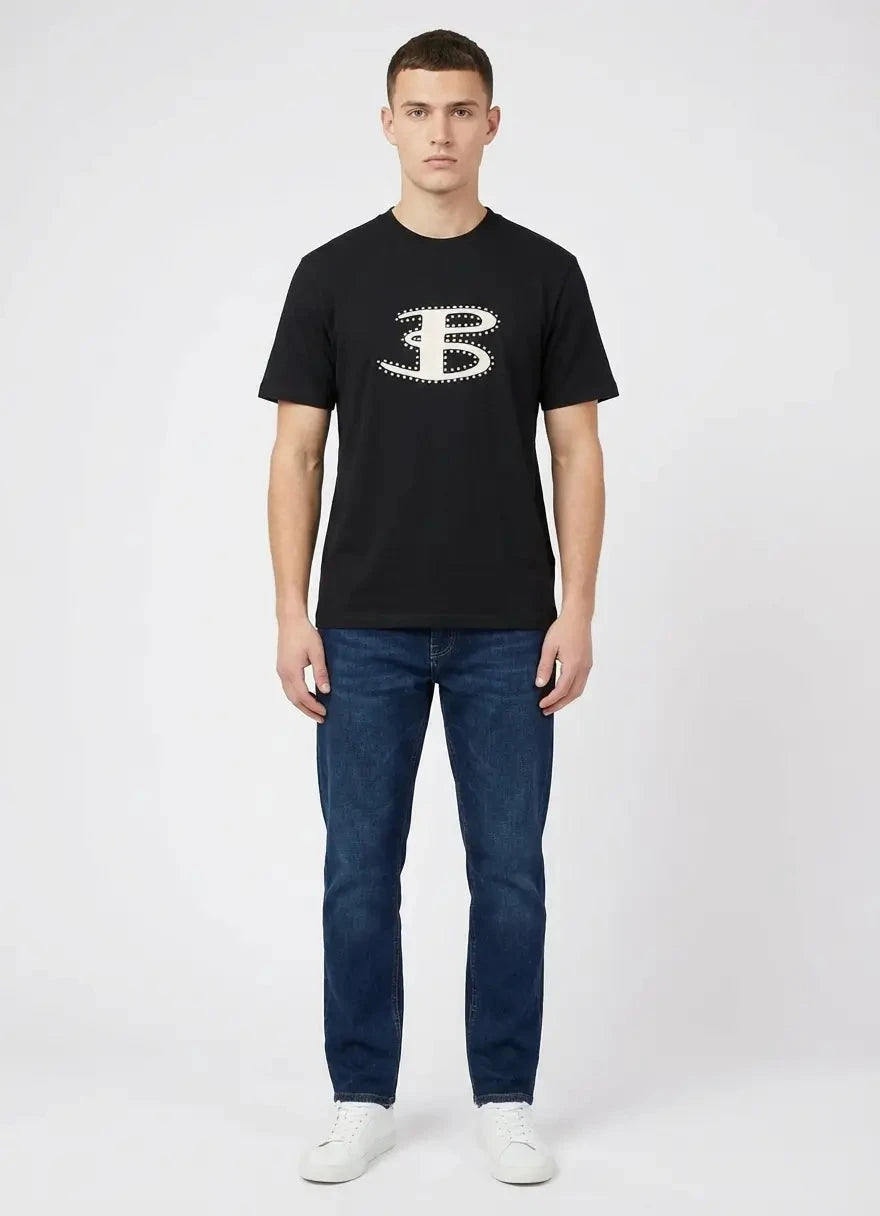 Ben Sherman B Bling Black T-Shirt - Subwear