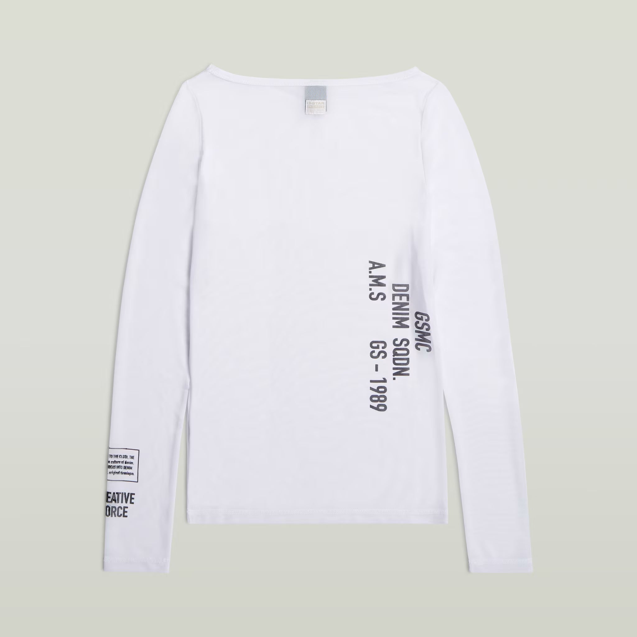 G-Star RAW Stencil Boat Slim White T-Shirt - Subwear