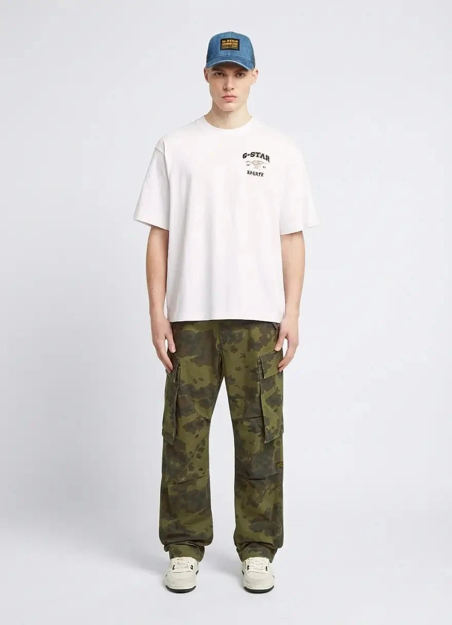 G-Star RAW Running Dog Back Graphic White Boxy T-Shirt - Subwear