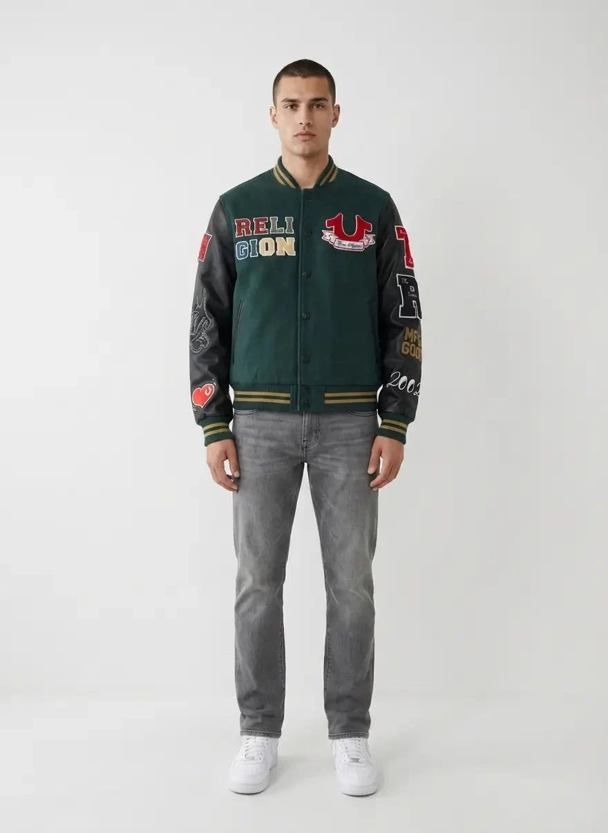 True Religion Cat Varsity Jacket - Subwear