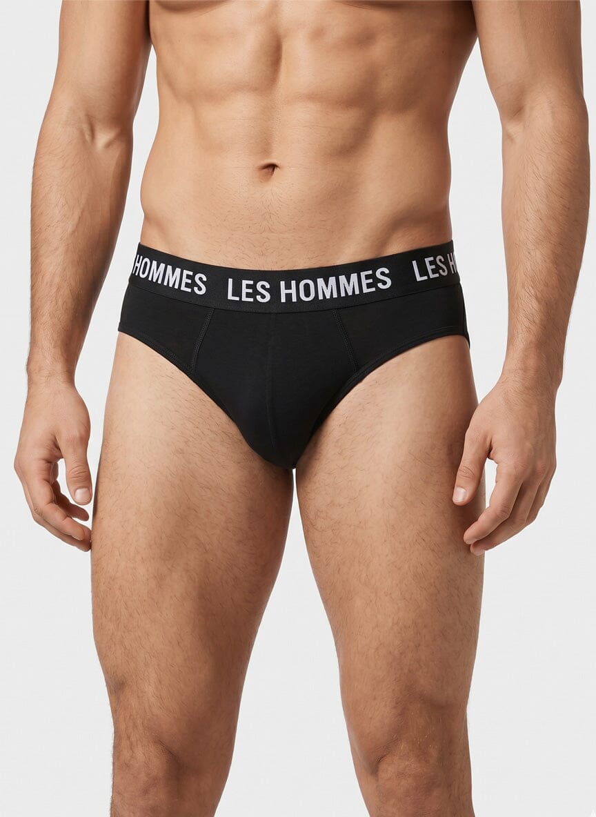 Les Hommes 2 Pack Black Brief Underwear - Subwear