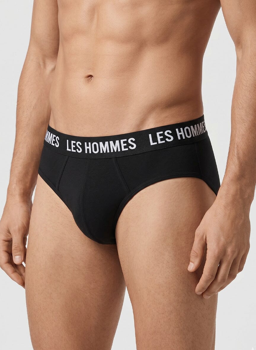 Les Hommes 2 Pack Black Brief Underwear - Subwear