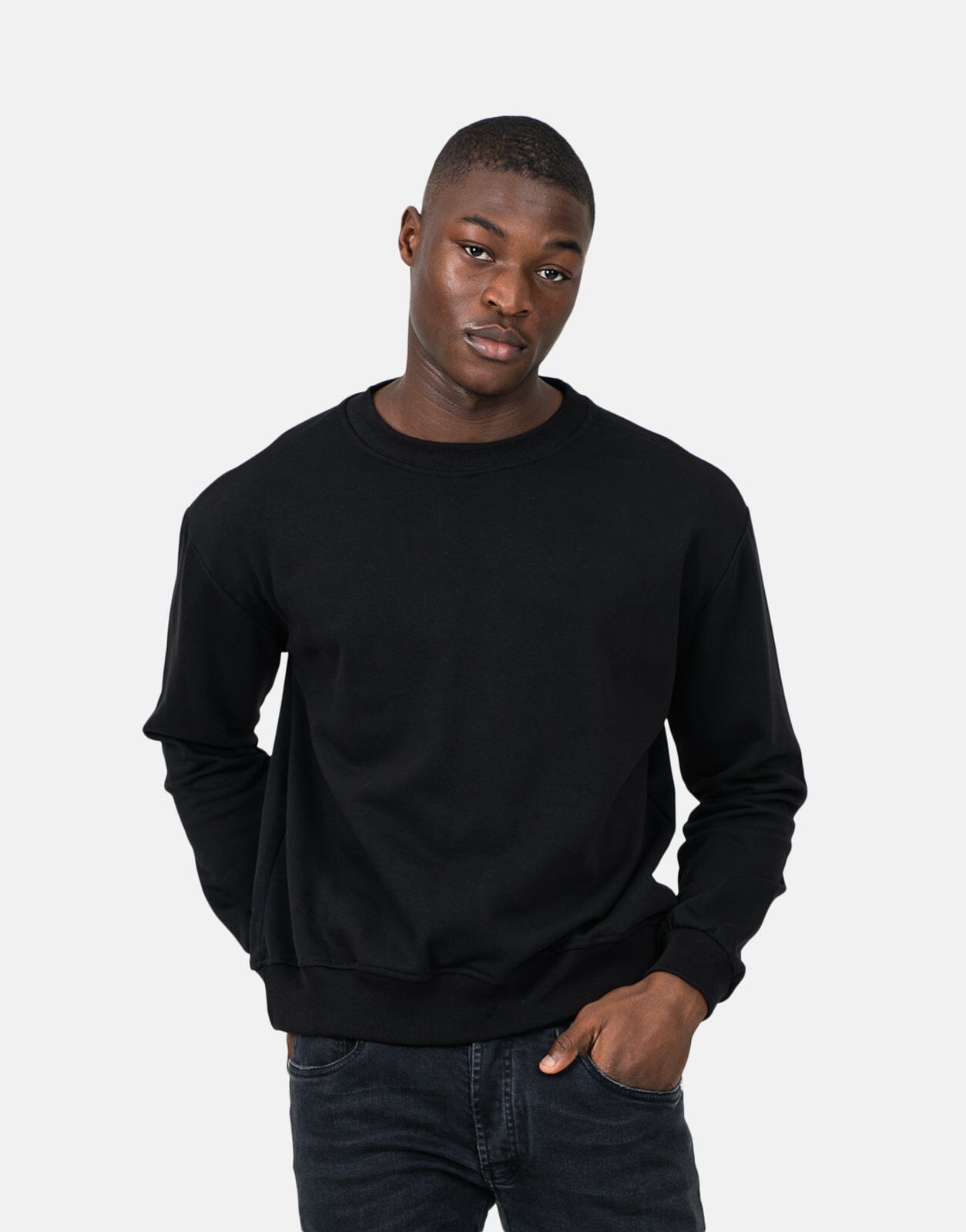 Les Hommes Back Font Black Sweatshirt - Subwear