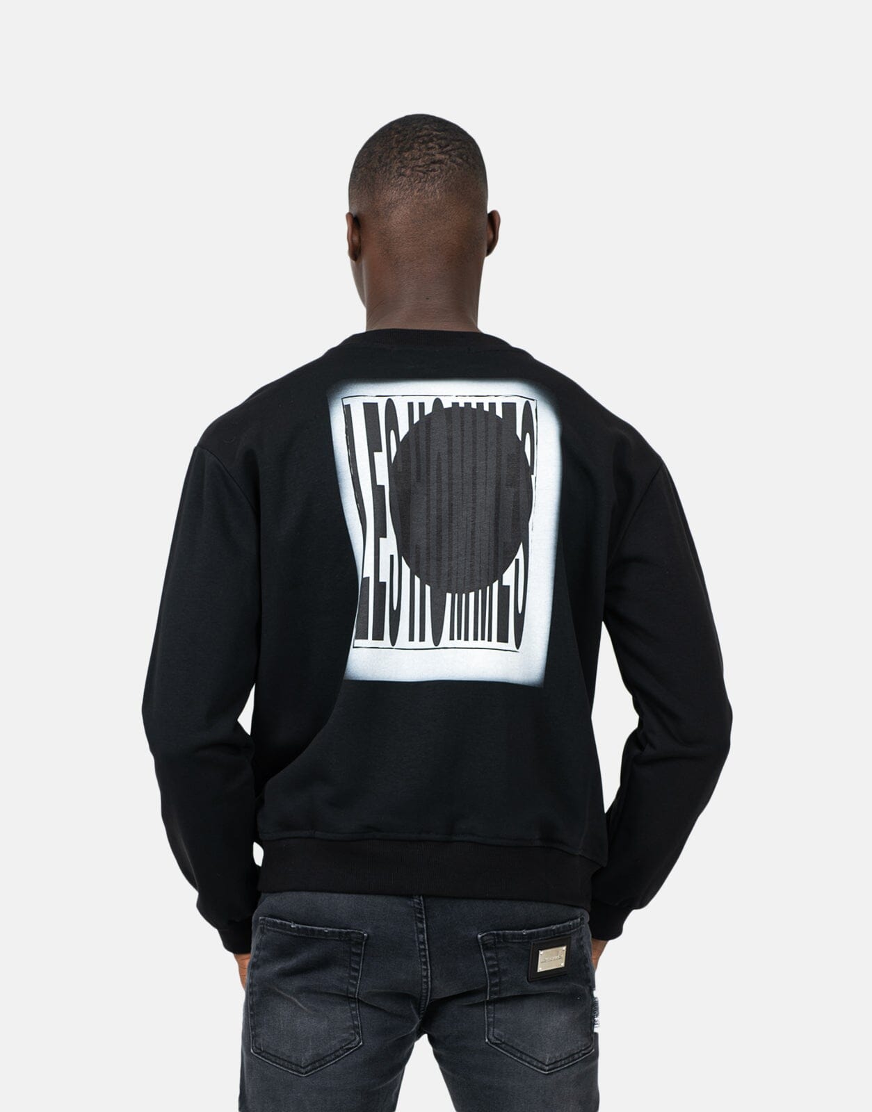 Les Hommes Back Font Black Sweatshirt - Subwear