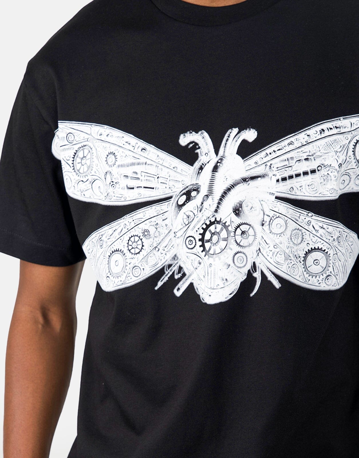 Les Hommes Black Label Dragonfly Black T-Shirt - Subwear