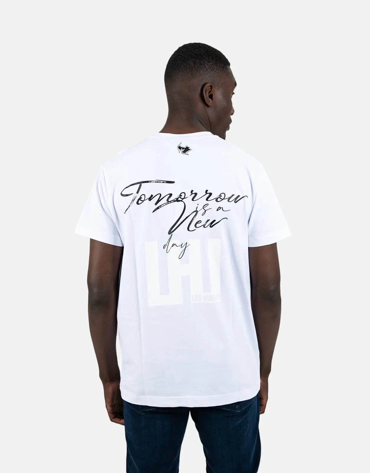 Les Hommes Box Print White T-Shirt - Subwear