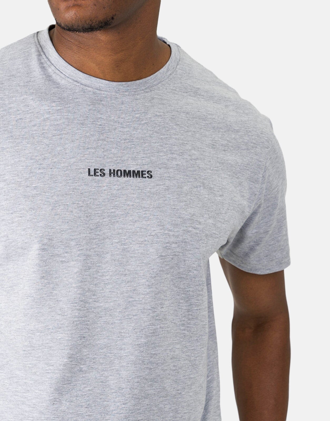 Les Hommes Centre Print Grey T-Shirt - Subwear