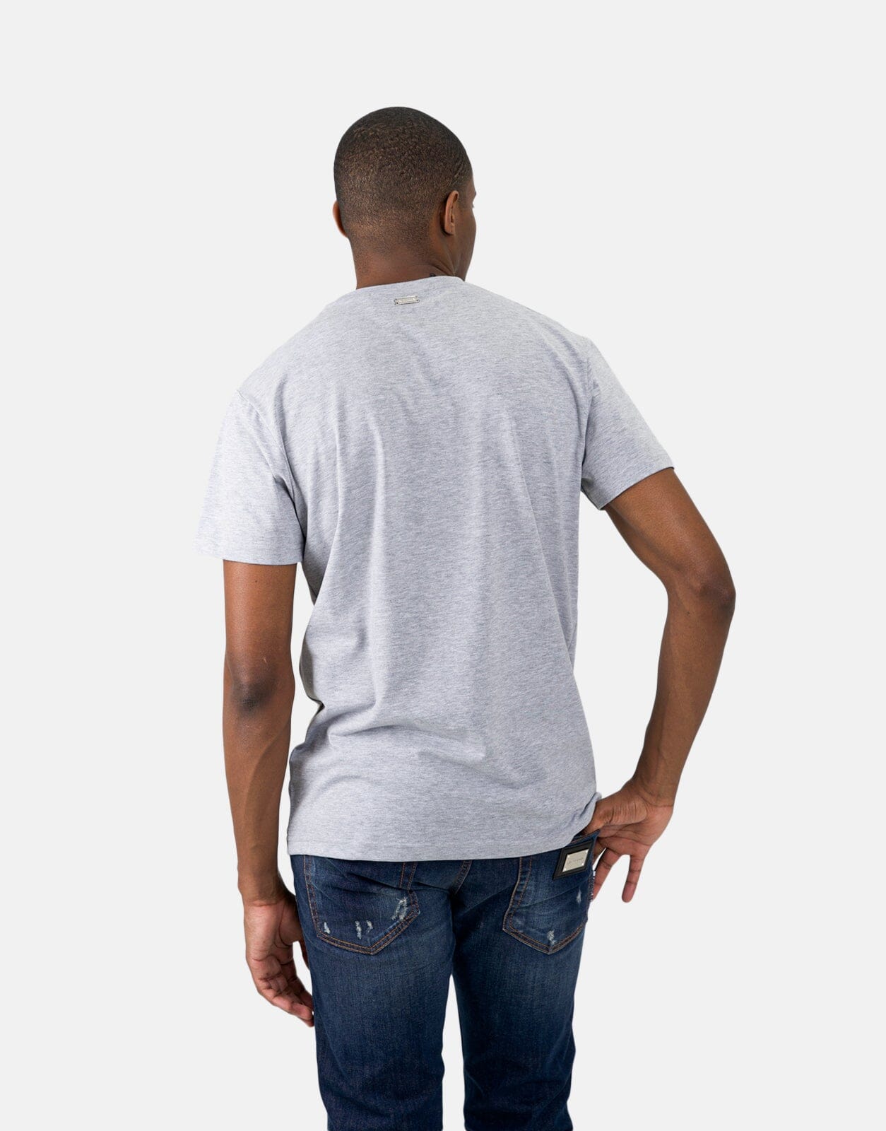 Les Hommes Centre Print Grey T-Shirt - Subwear