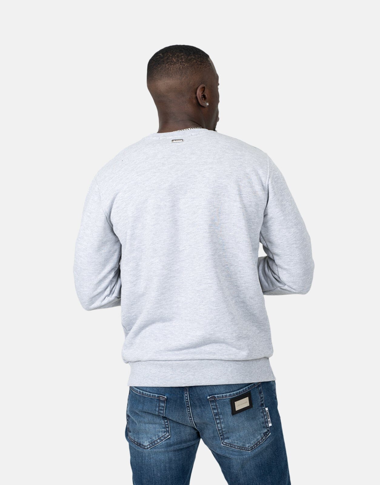 Les Hommes Chest Font Grey Sweatshirt - Subwear