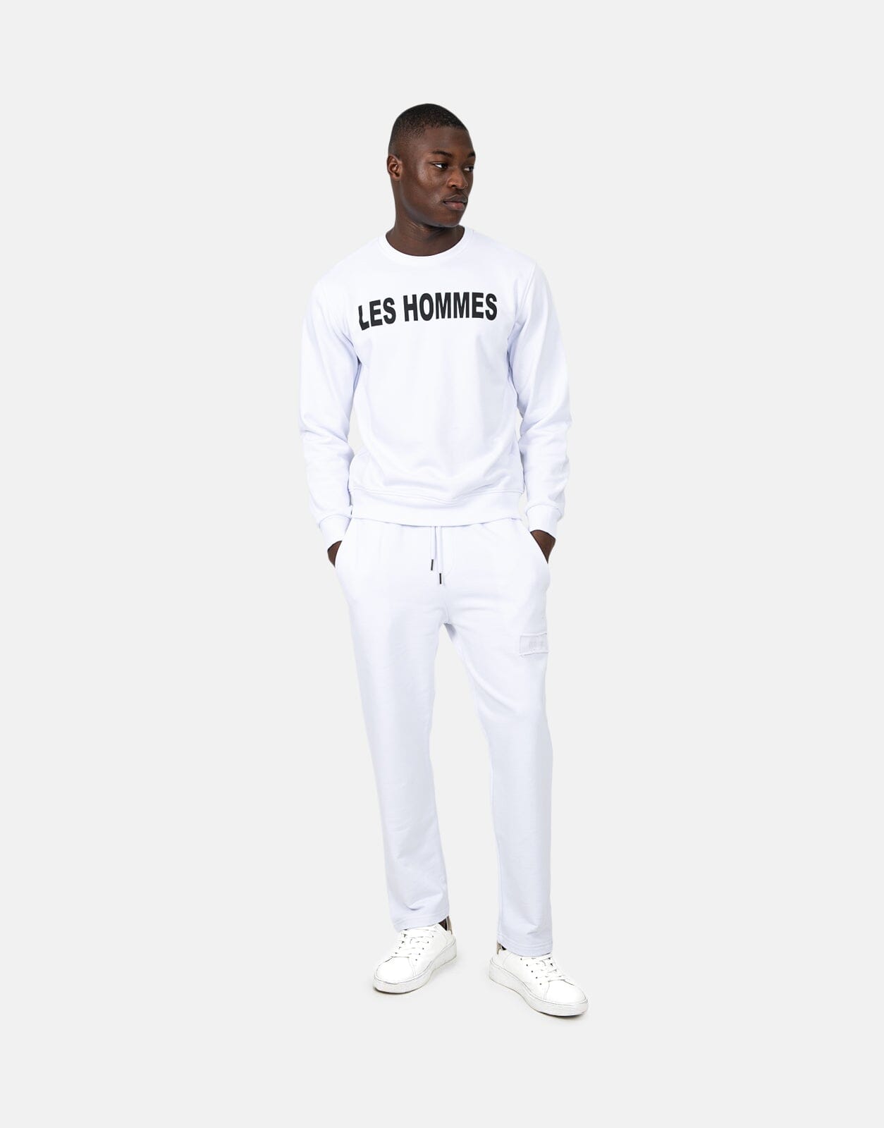 Les Hommes Font White Sweatshirt - Subwear
