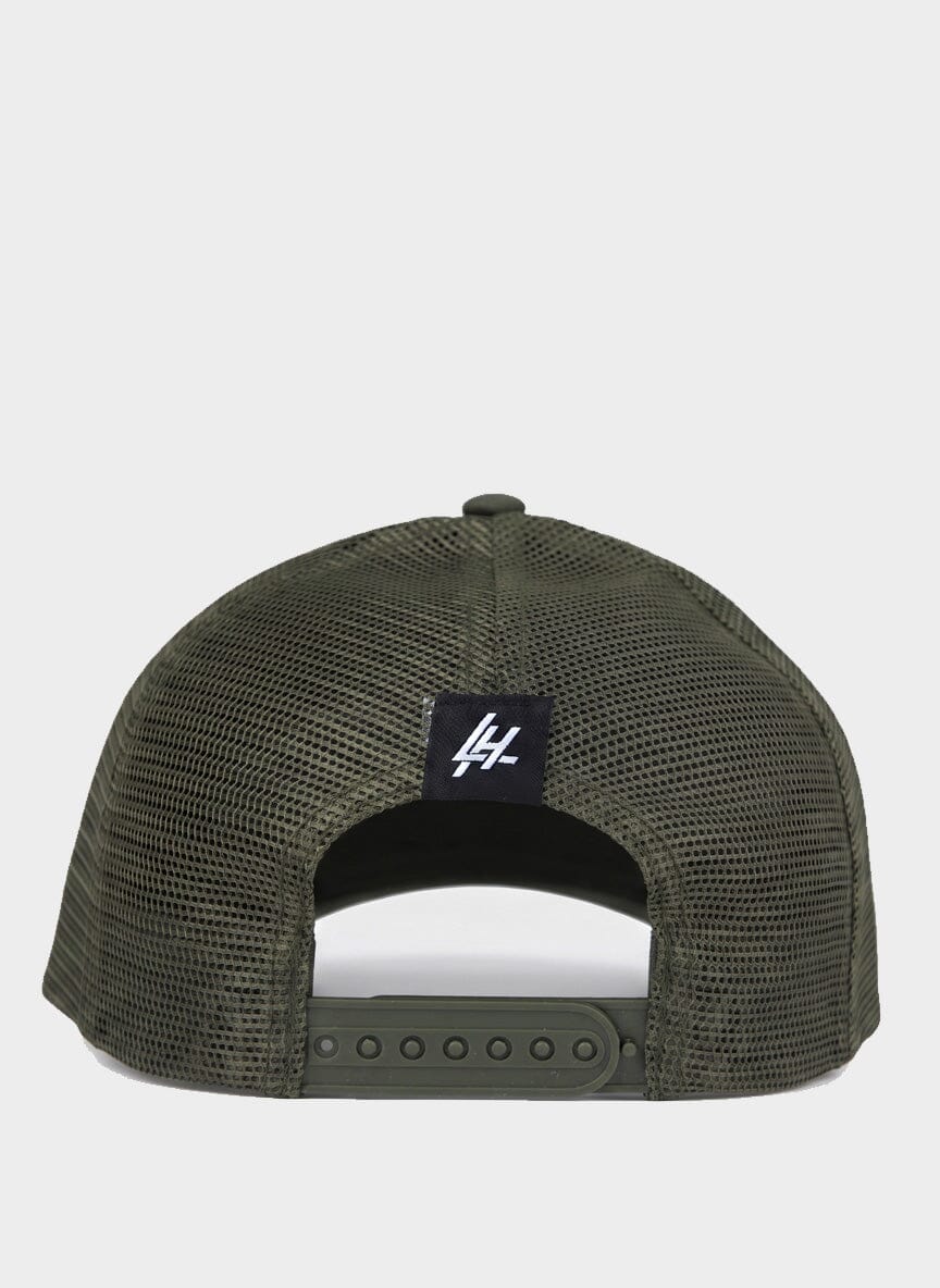 Les Hommes Green Trucker Caps - Subwear