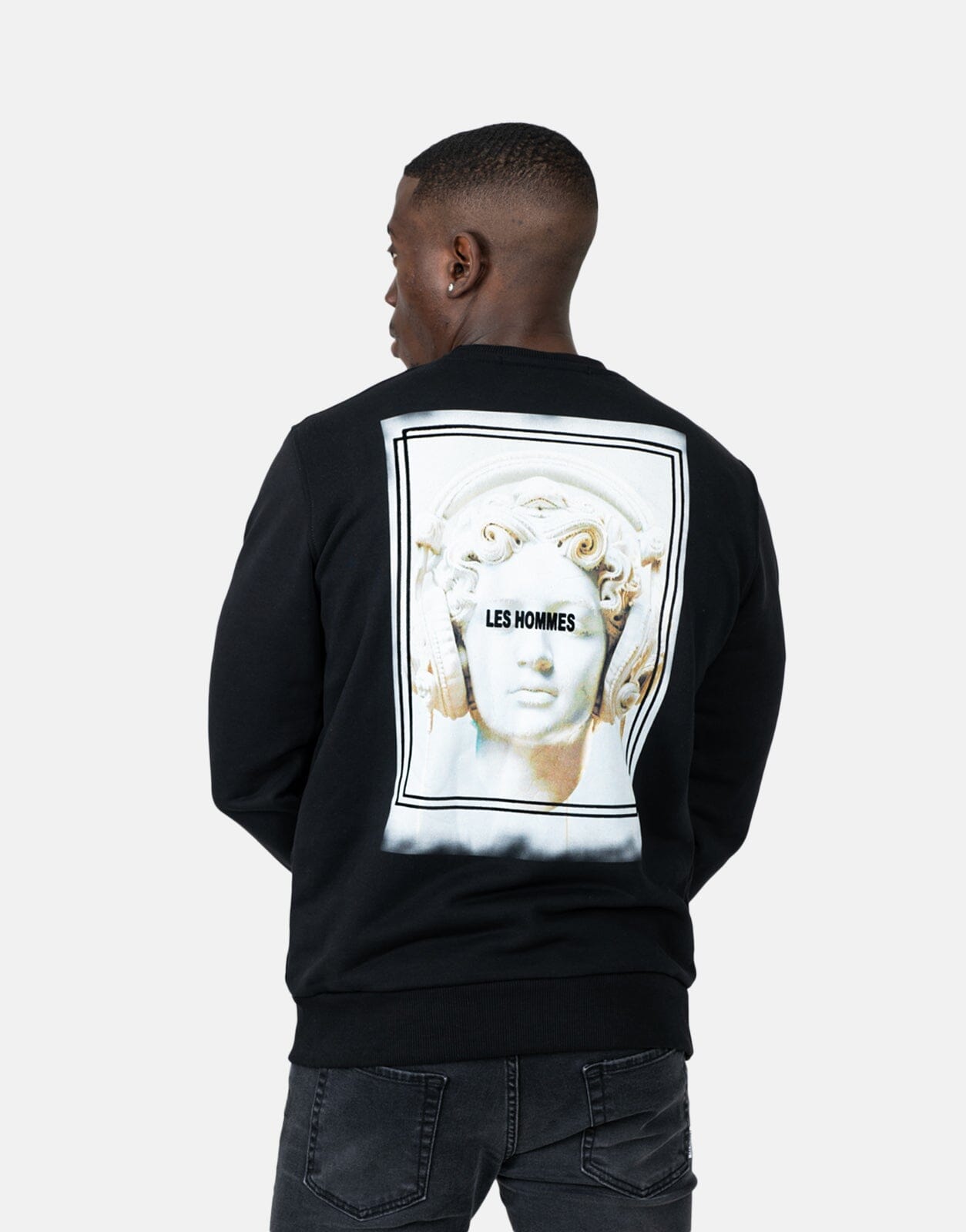 Les Hommes Headphones Black Sweatshirt - Subwear