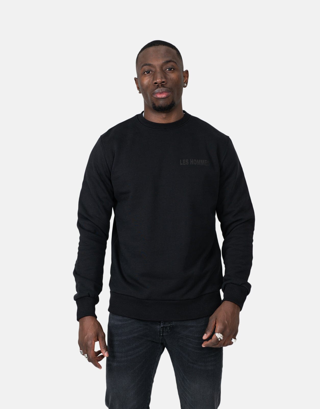 Les Hommes Headphones Black Sweatshirt - Subwear
