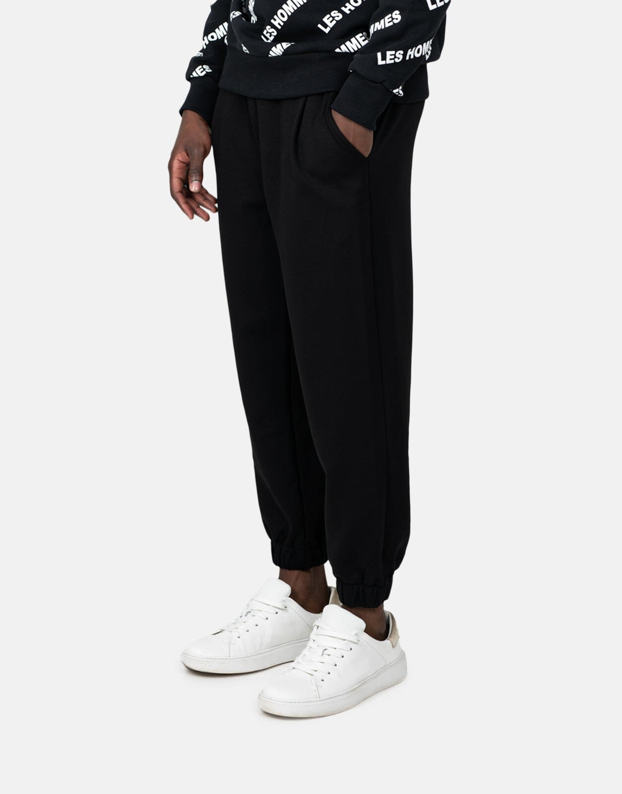Les Hommes Heavy Black Sweatpants - Subwear
