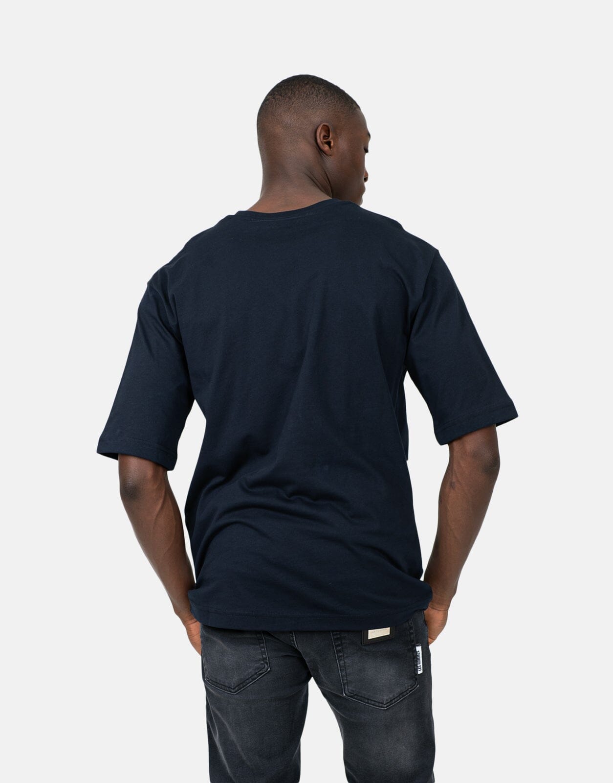 Les Hommes Marco Logo Blue T-Shirt - Subwear