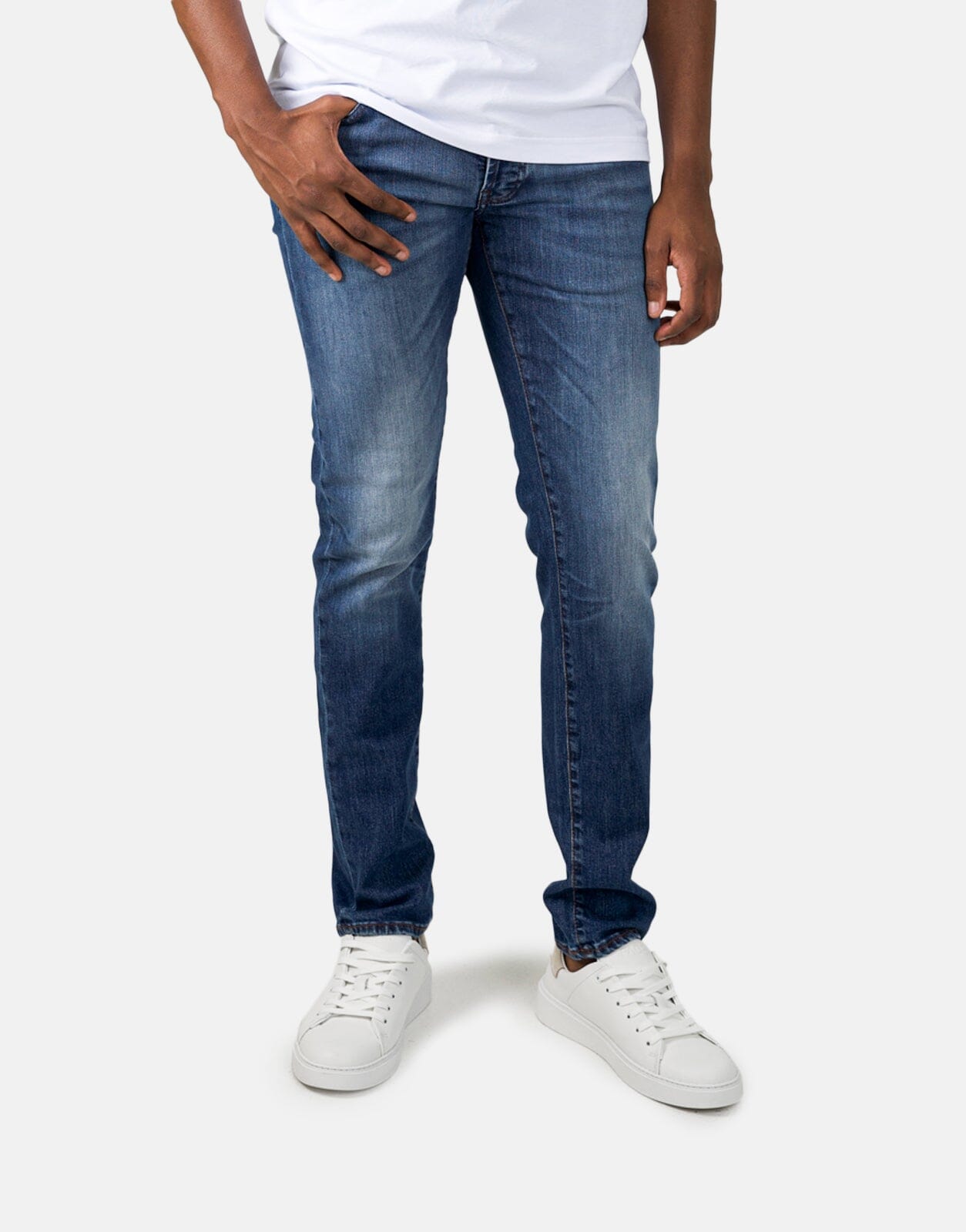 Les Hommes Mid Wash Jeans - Subwear