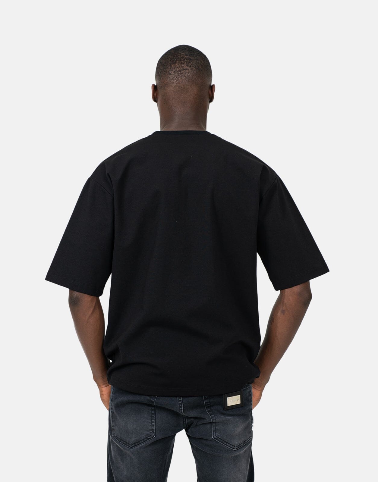 Les Hommes Over Vinyl Black T-Shirt - Subwear
