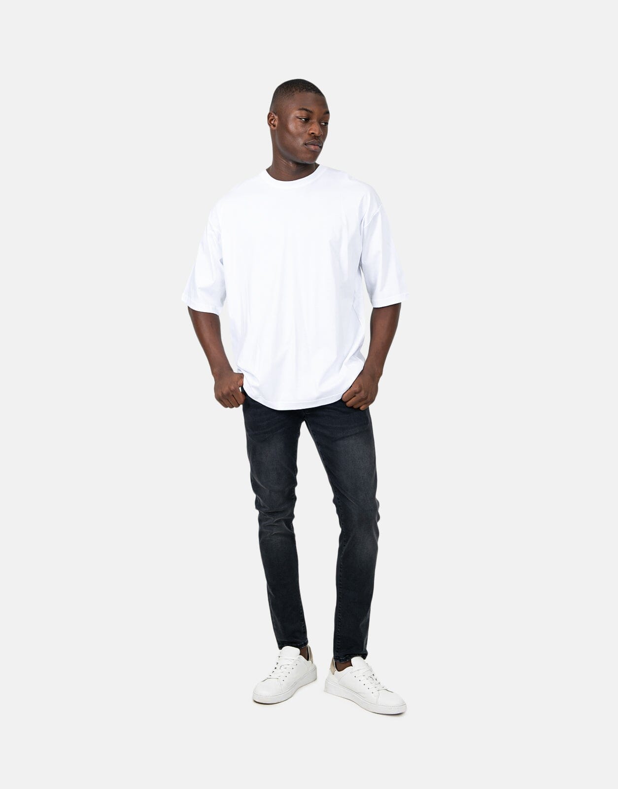 Les Hommes Overlogo Black T-Shirt - Subwear