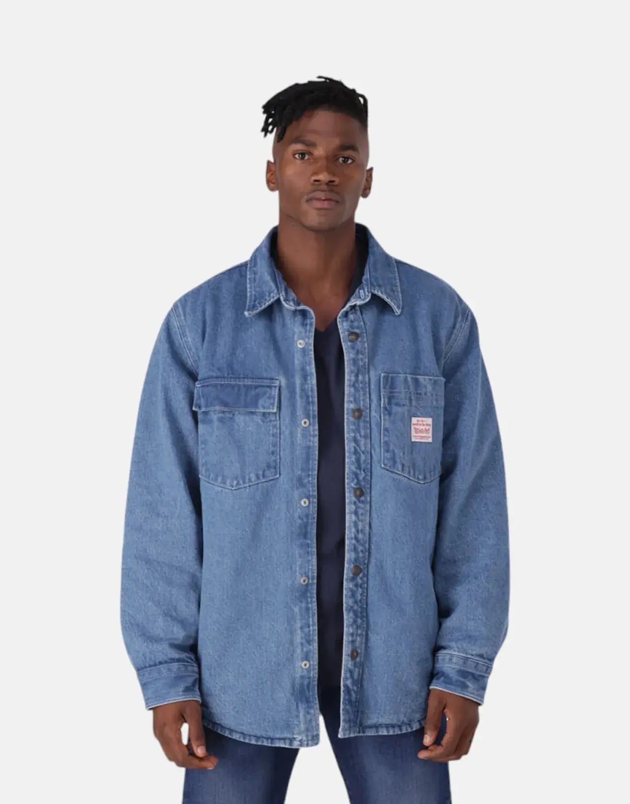 Levi's Yarn Dyed Denim Jacket USA製 先染め Levi's Men's Rowan Finally Made It Casual Jacket in Blue