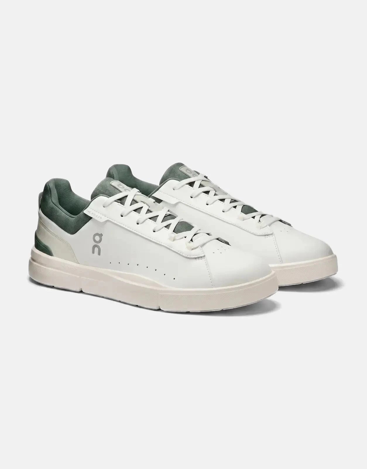 On Men's The Roger Advantage White Olive Sneakers - Subwear