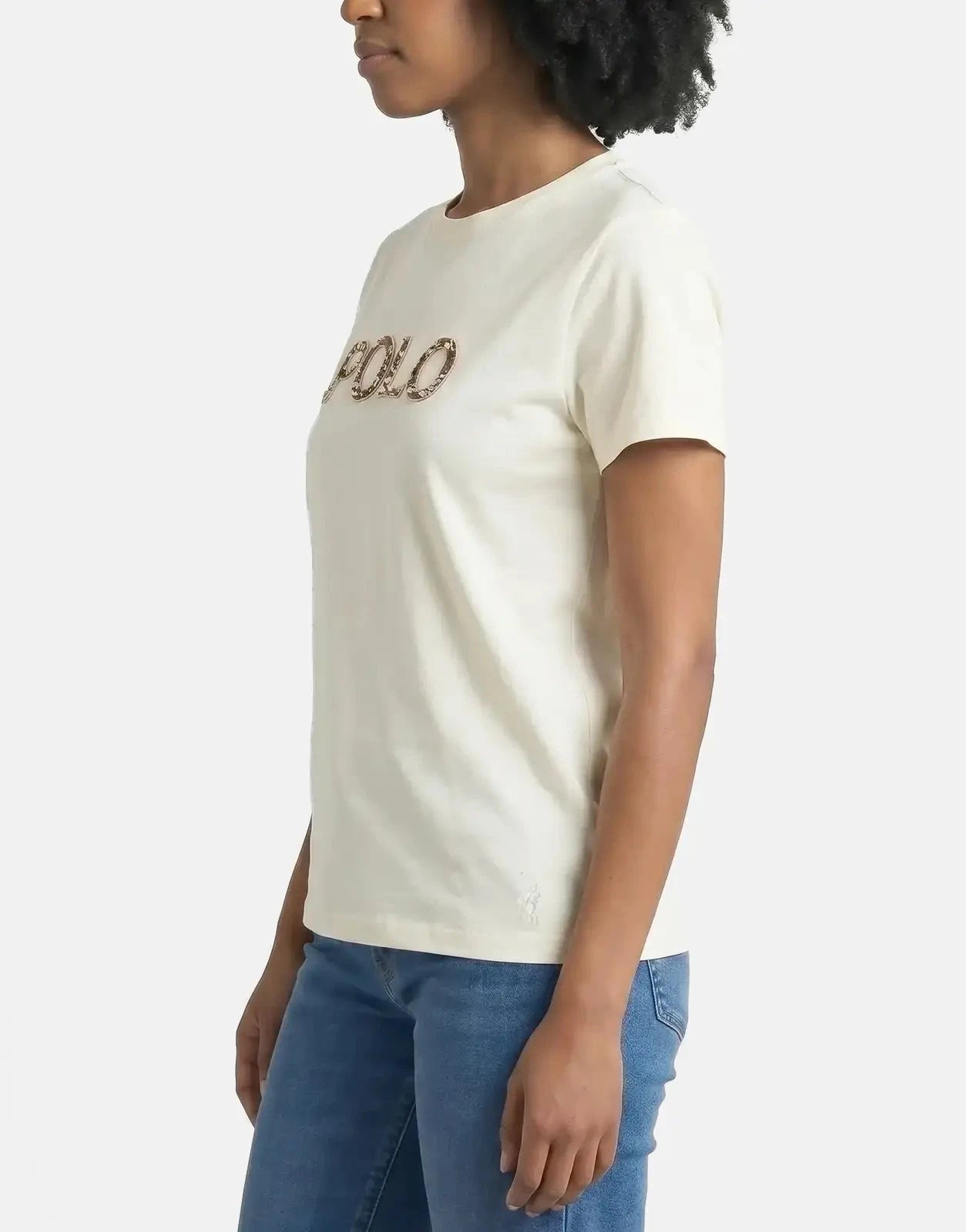 Polo Anlia Embellished Off-White T-Shirt - Subwear