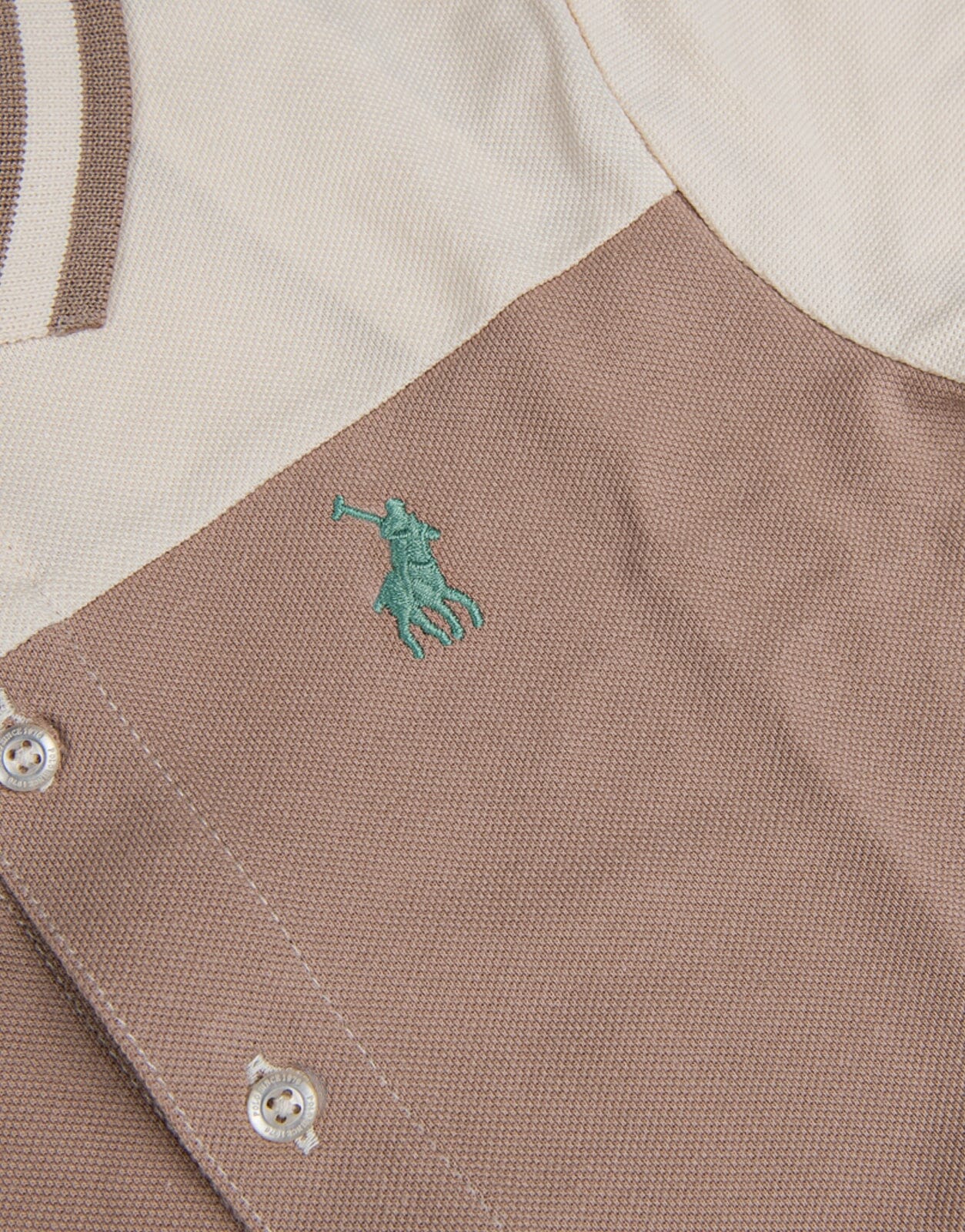 Polo Boys Mandla Sand Colour Blocked Shirt - Subwear