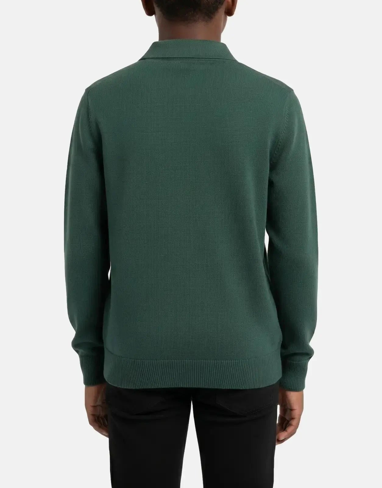 Polo Boys Sean Knitted Forest Green Golfer - Subwear