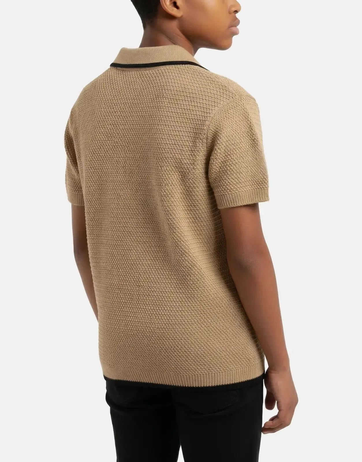Polo Boys Sipho Knitted Camel Golfer - Subwear