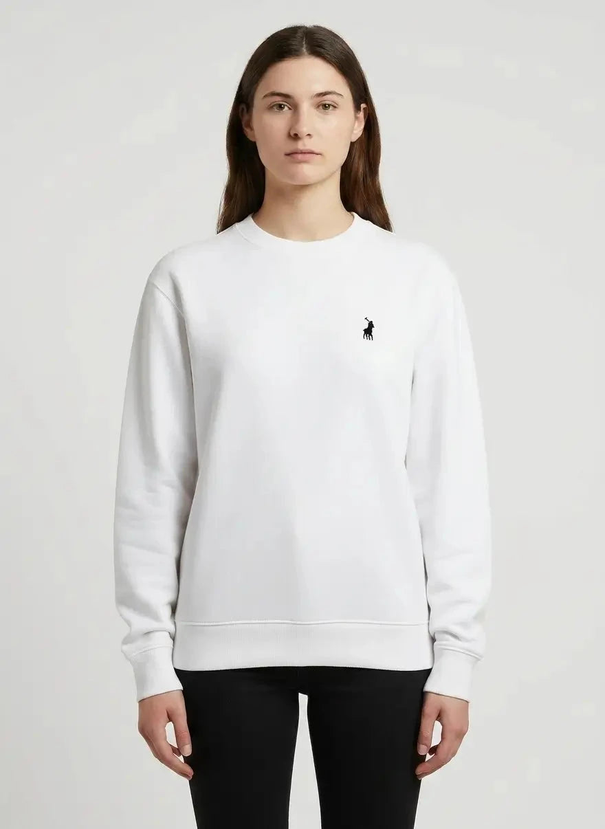 Polo Emma Sport White Sweatshirt - Subwear