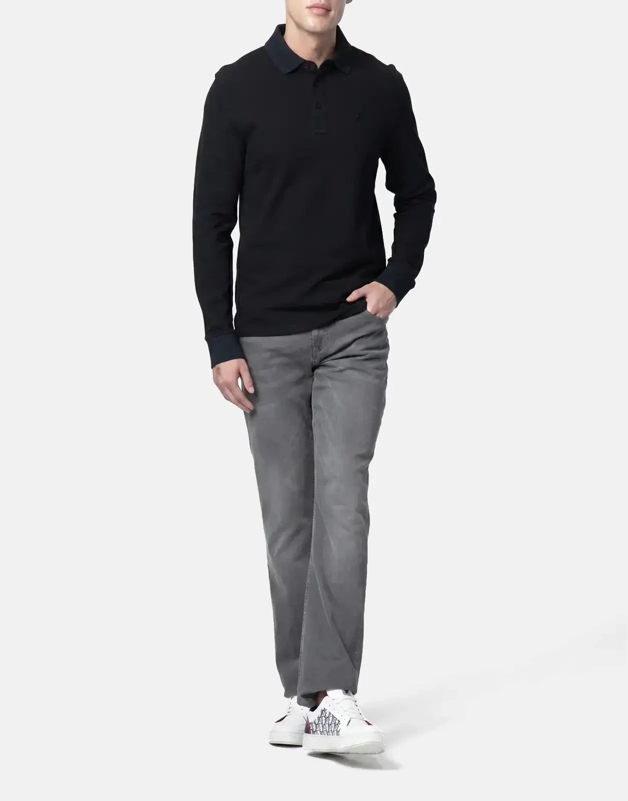 Polo Essential Pique Black Golfer - Subwear