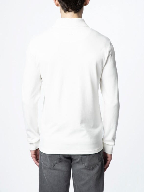 Polo Essential Pique LS White Golfer - Subwear