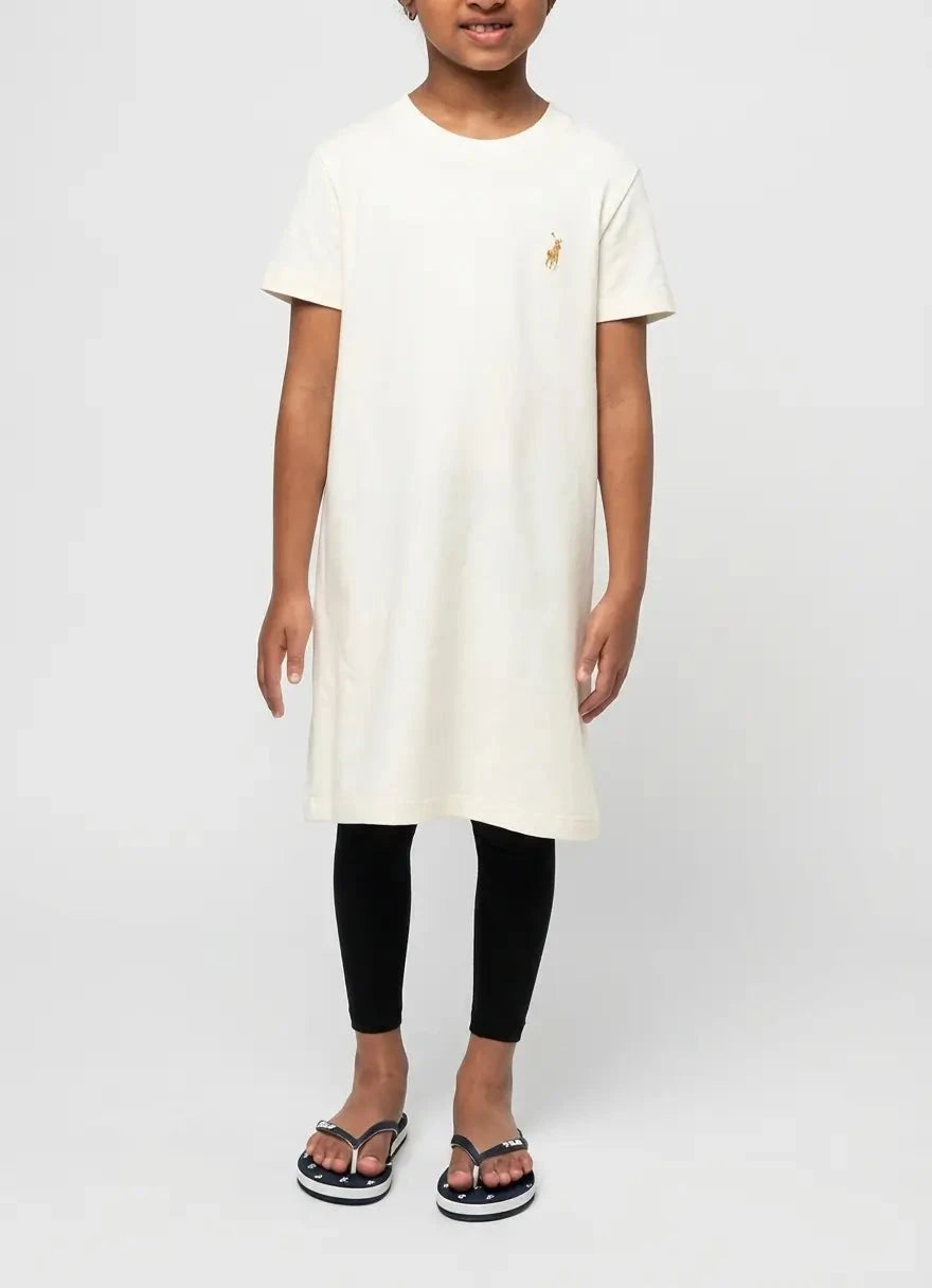 Polo Girls Gwen White T-Shirt Dress - Subwear