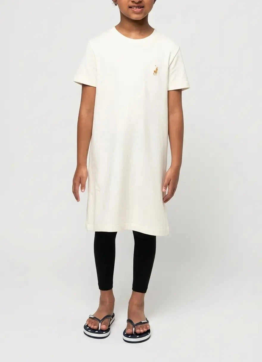 Polo Girls Gwen White T-Shirt Dress - Subwear
