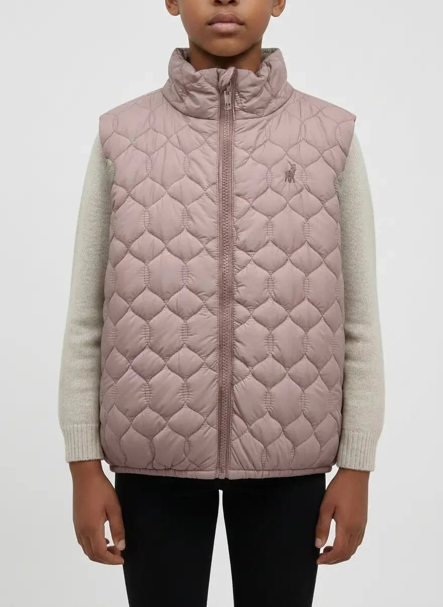 Polo Girls Payton Rose Taupe Puffer Jacket - Subwear