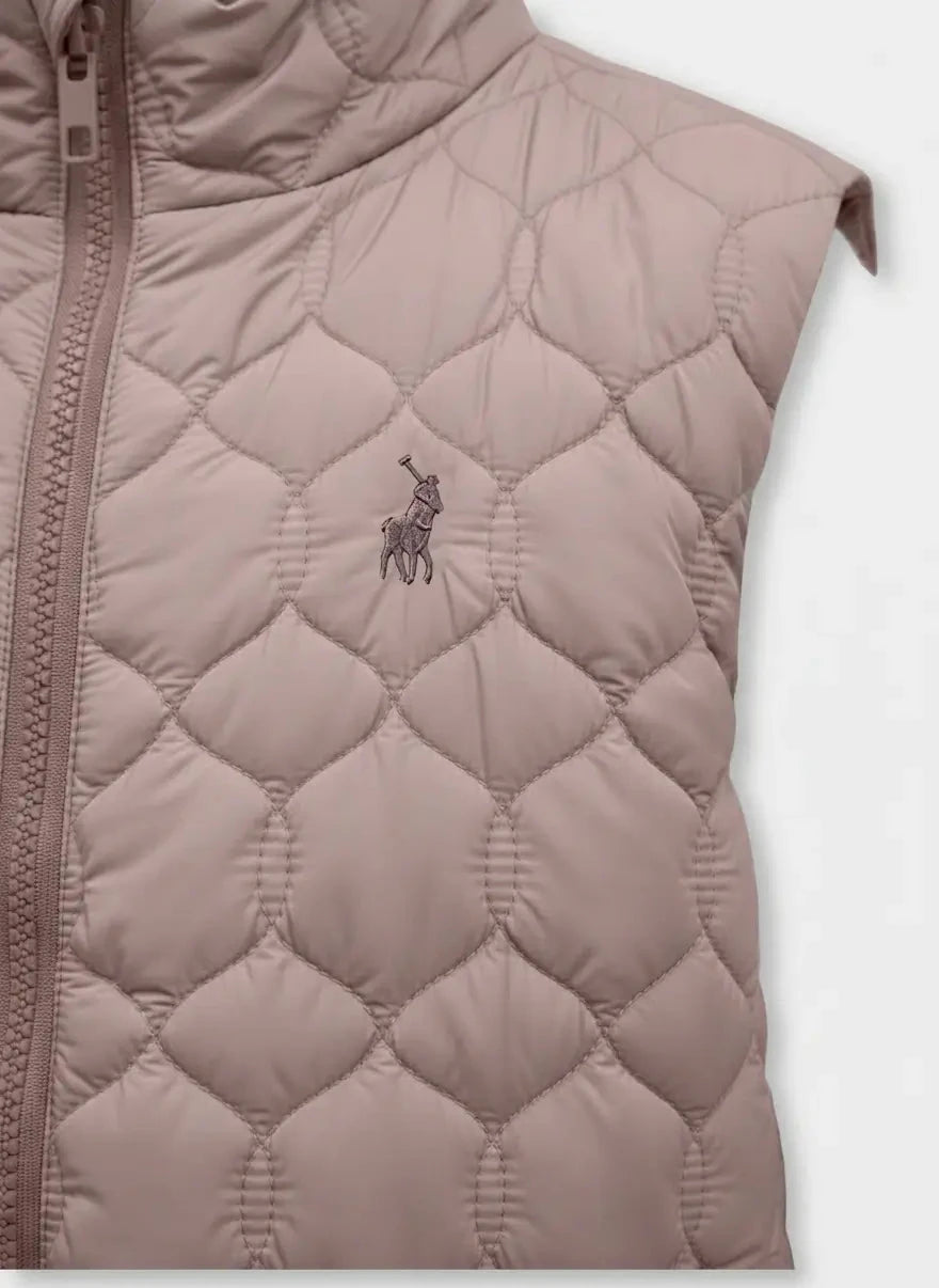 Polo Girls Payton Rose Taupe Puffer Jacket - Subwear