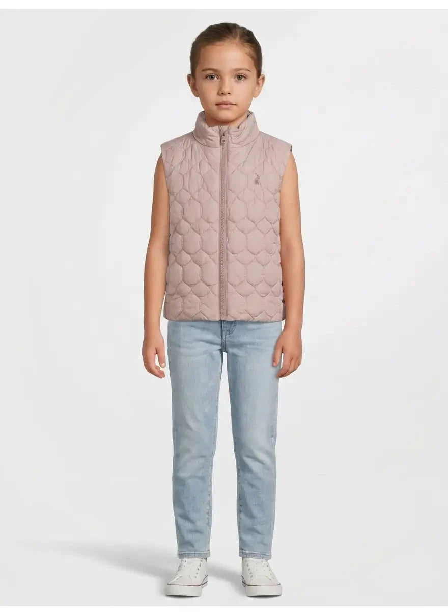 Polo Girls Payton Rose Taupe Puffer Jacket - Subwear