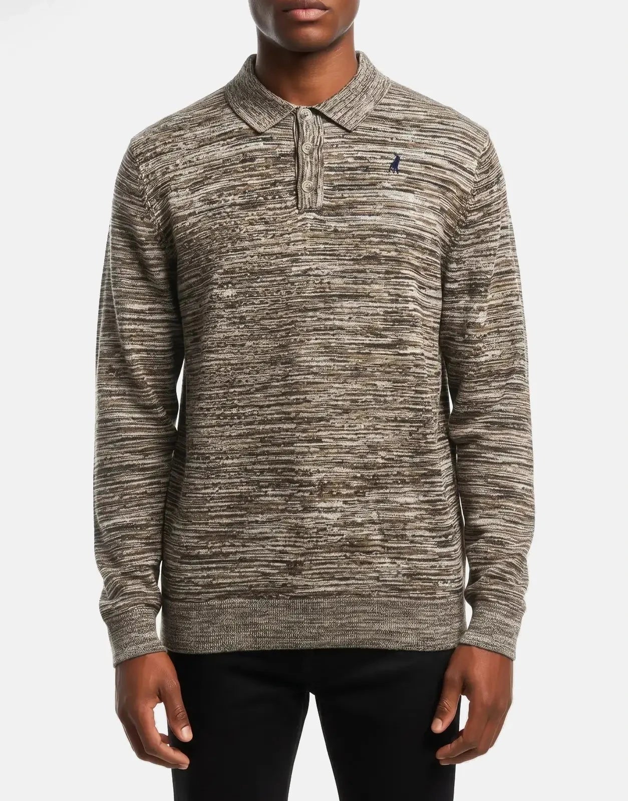 Polo Space Dye Brown Knitwear - Subwear