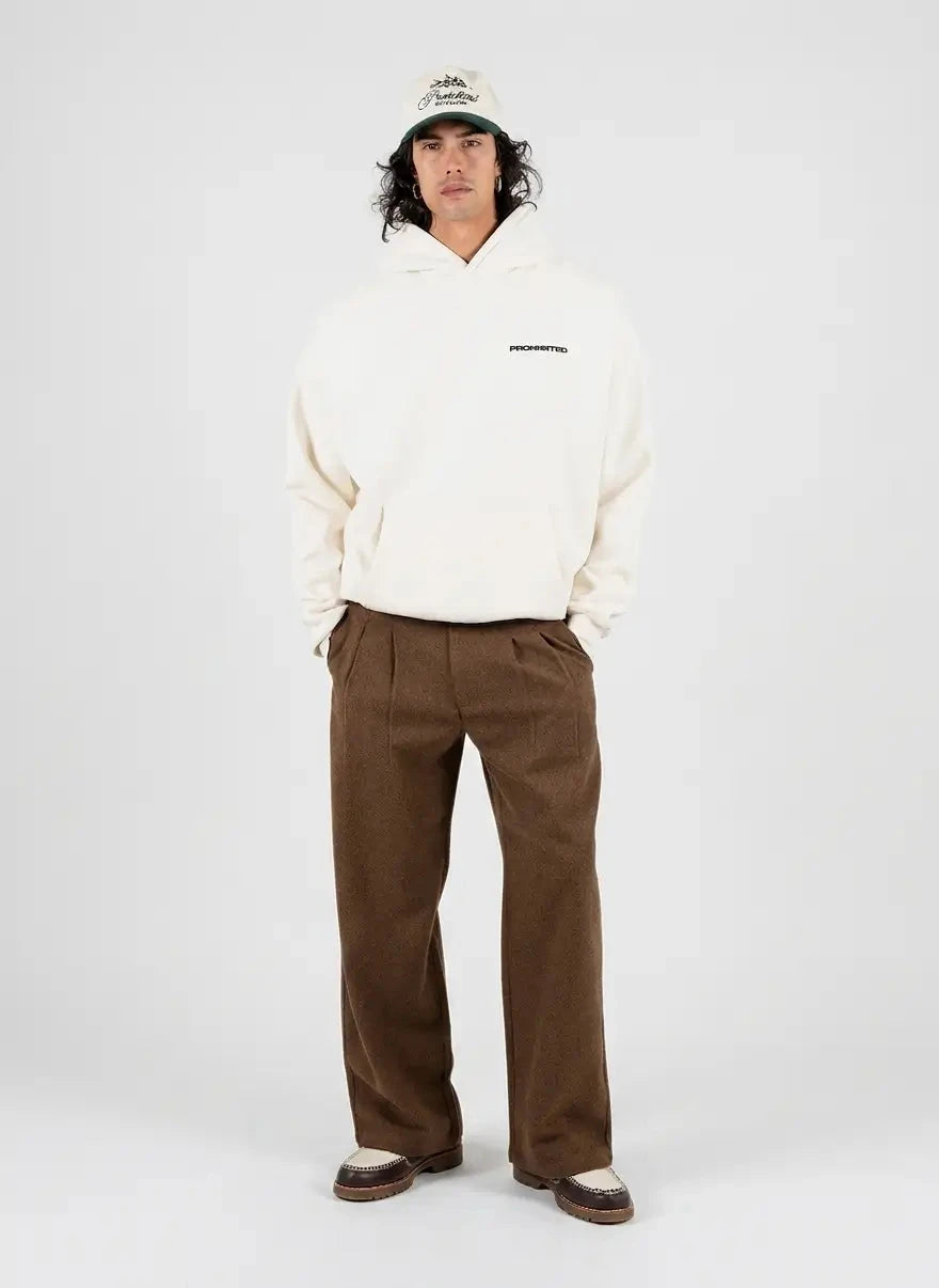 Prohibited 10110 Cream Hoodie - Subwear