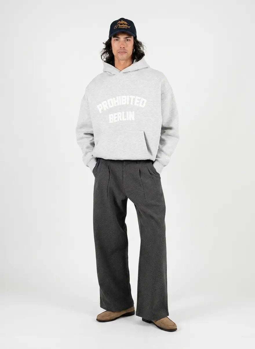 Prohibited Berlin Grey Melange Hoodie - Subwear