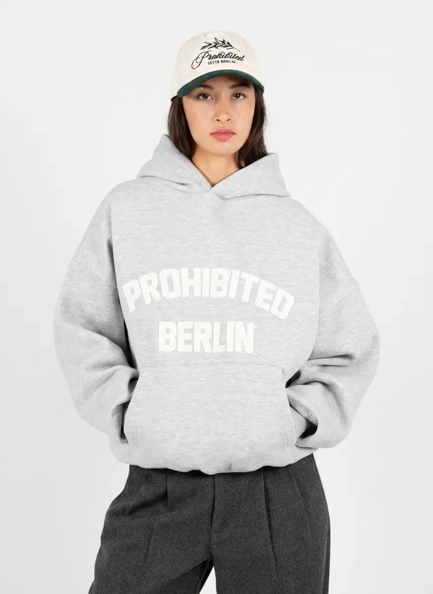 Prohibited Berlin Grey Melange Hoodie - Subwear