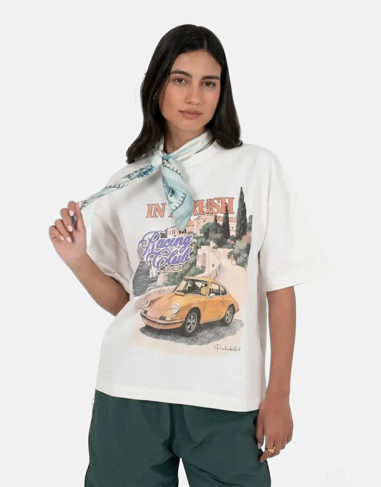 Prohibited Checkered Matcha Scarf - Subwear