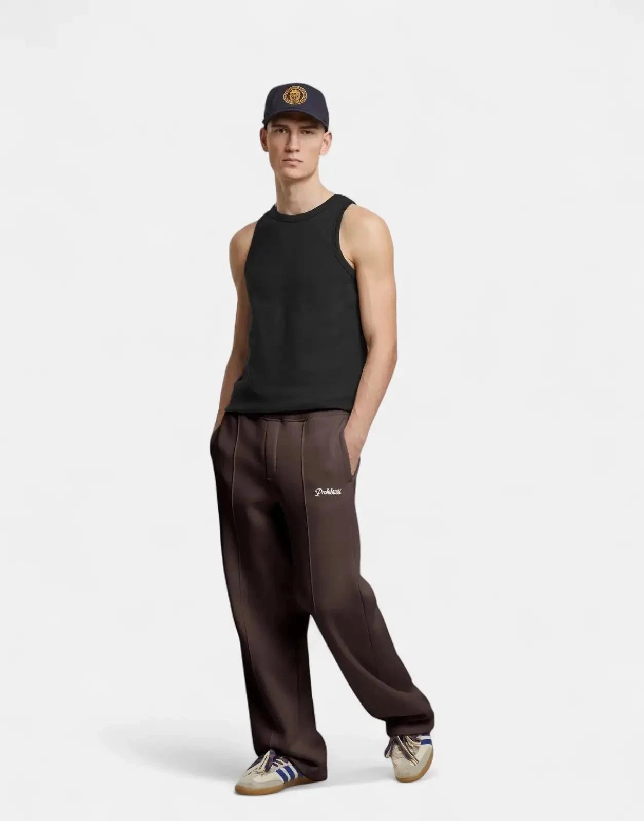 Prohibited Loose Brown Sweatpants - Subwear